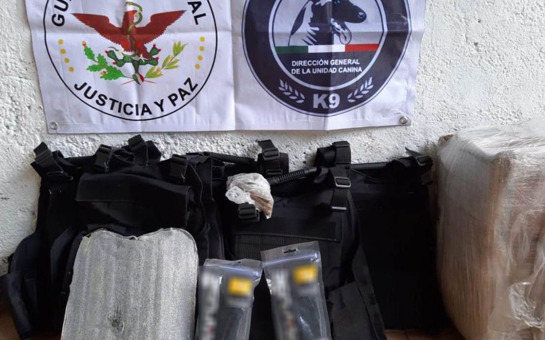 Guardia Nacional asegura municiones y equipo balístico en Cuautitlán Izcalli