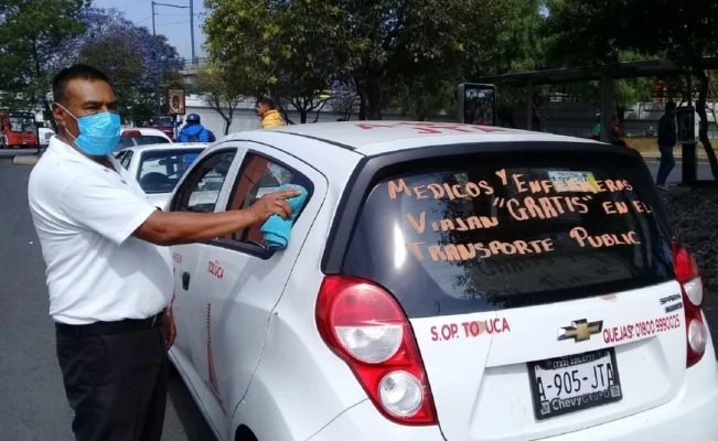 Empresas ofrecen transporte gratuito a personal médico del Edomex