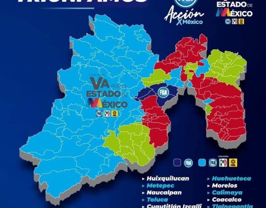 Alianza Va por México aventaja en 50 municipios