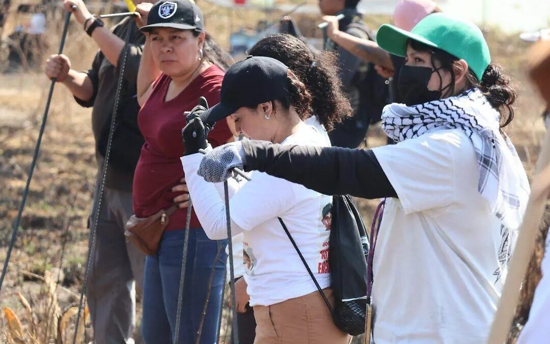 Madres buscadoras continúan jornada en laguna de Cuautitlán Izcalli